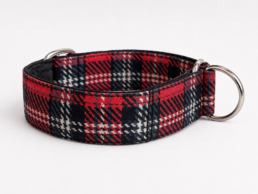 Polostahovací obojek pro psy - KARO 3cm Polostahovací obojek pro psy - KARO 3cm