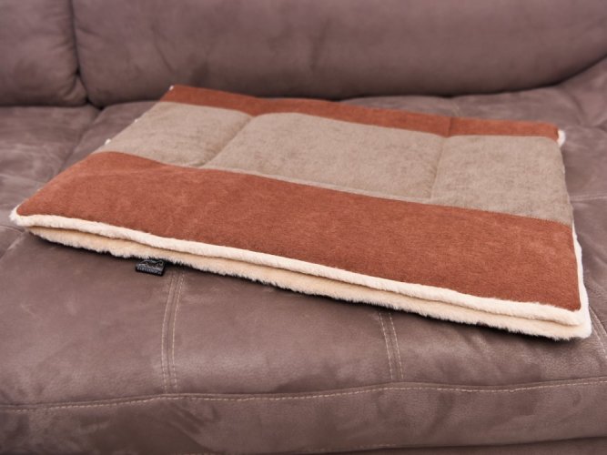 BLANKET DOXIES - Bolor: blanket brown smooth, Size: 100x80 cm