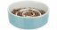 Ceramic bowl for slow feeding, circles, 0.45l / 14cm, grey-blue
