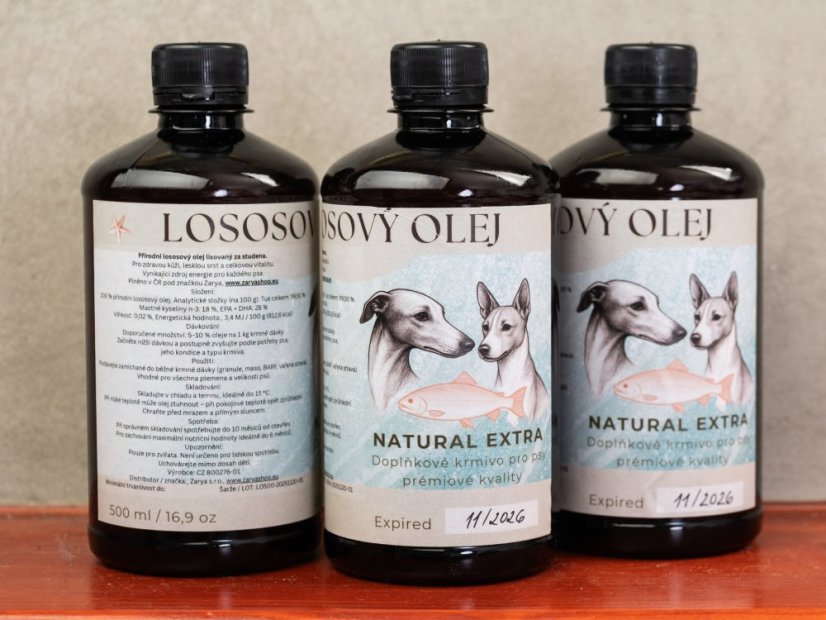 ZARYA Lososový olej 100% NATURAL, 500ml