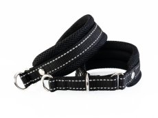 Obojek a vodítko Black Reflex – komfortní sada