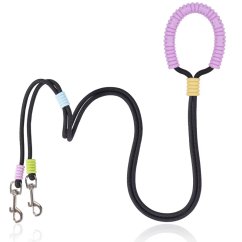 Macaron Fashion Duo – handsfree dvojité nylonové vodítko pre dvoch psov