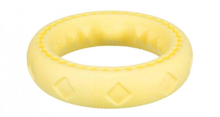 Krúžok TPR 11 cm, termoplastová guma, plávajúce pre psov