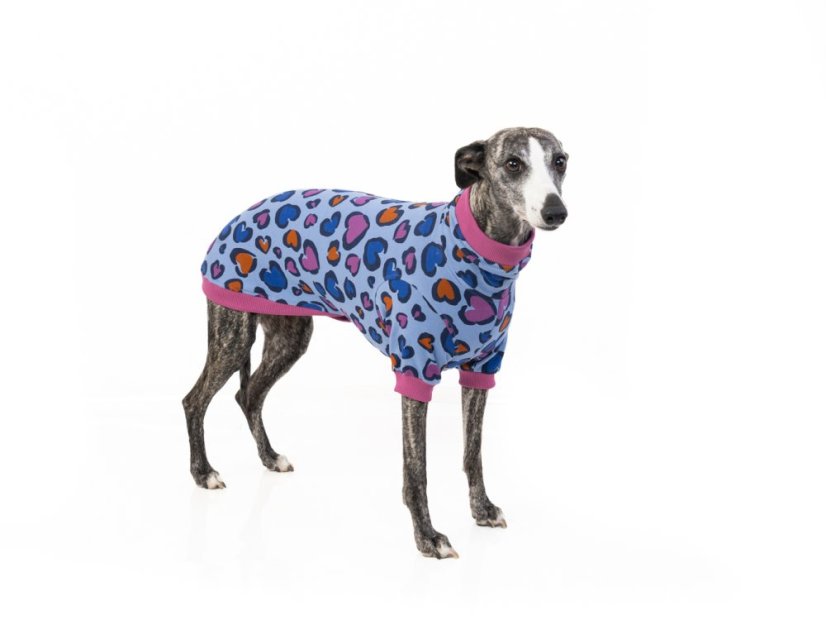 Mikina pro psy – HEART LEOPARD