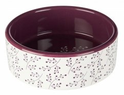 Ceramic bowl 0.8 l / 16 cm white with plant / berry motif