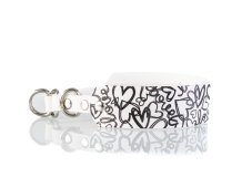 Semi- collar made of Biothane heart - 4 cm