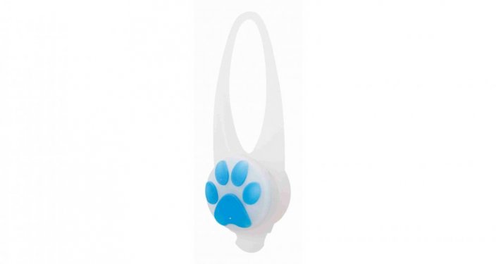 TRIXIE Flasher flasher for dogs 2.4 cm / 8 cm white / colored paw