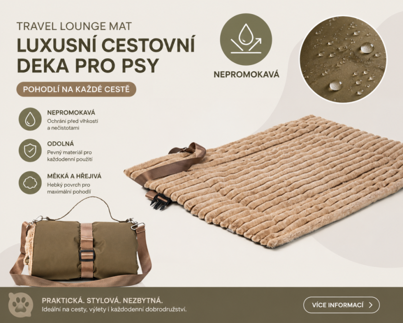 BUNNY NOMAD – cestovní deka pro psy