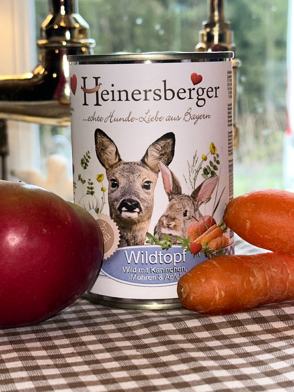 Zverinová konzerva 400g - zverina s jablkom a mrkvou