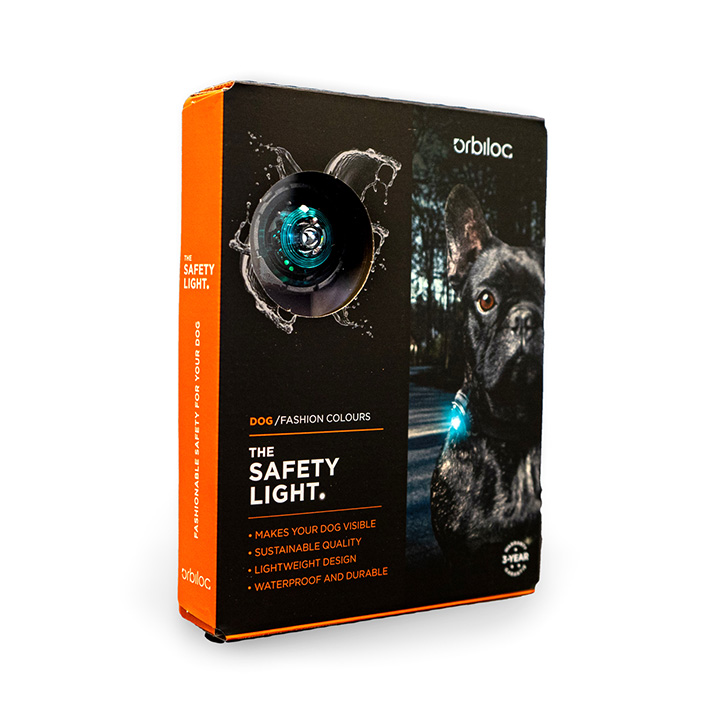 Orbiloc LED světlo na obojek Turquoise