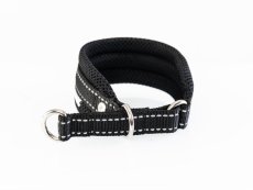 Obojek a vodítko Black Reflex – komfortní sada