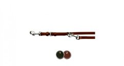 Leather leash ACTIVE S-M 2,00m / 13 mm, - black