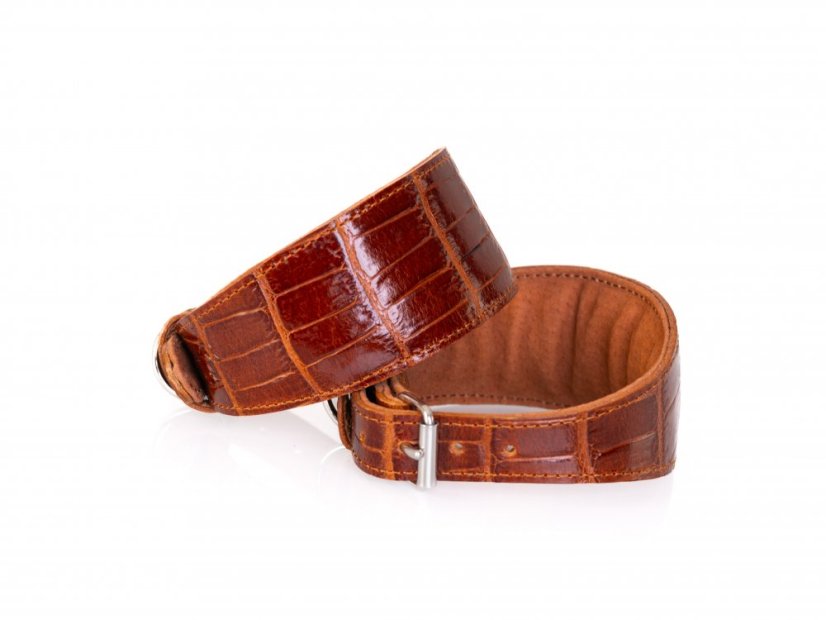 Kožený obojok polstrovaný EXOT