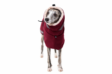 TerraLuxe Softshell Winter – zimní bunda s béžovým beránkem pro psy