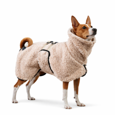 SHERPA TAIL-UP COAT – beránková bunda pro psy s ocáskem nahoru