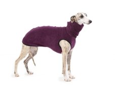 Light sweatshirt for dogs – purple velour, size M1