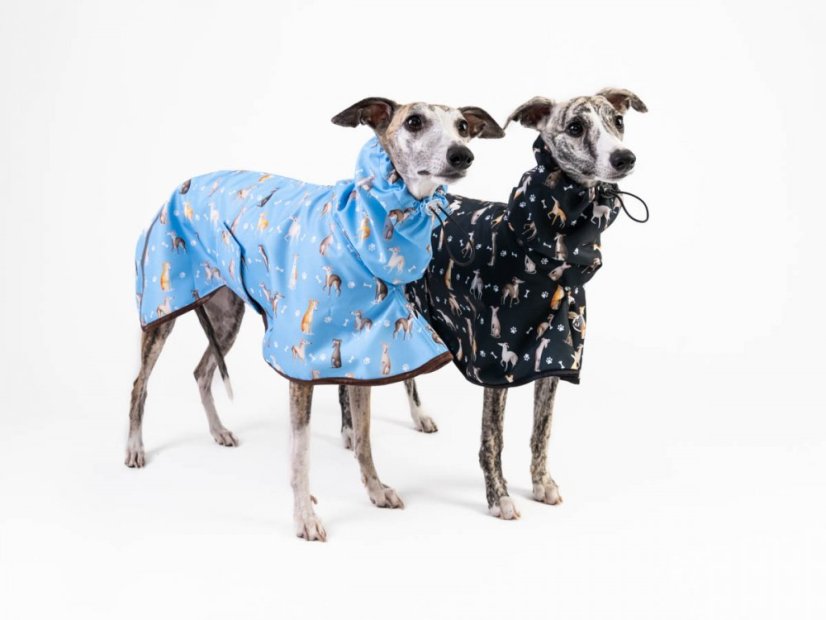 RainStopper Cordura Sighthound Blue – lehká pláštěnka pro psy