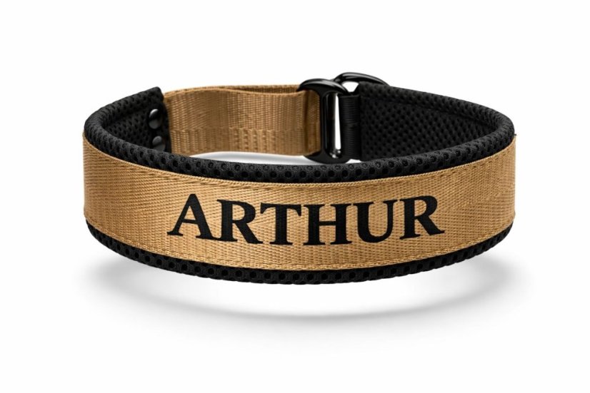 ZARYA COMFORT 3D GOLD – personalizovaný luxusní polostahovací obojek