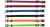 Packaging of nylon identification collars for puppies S-M 17-25cm / 10mm, black, black, black, green, or, fi