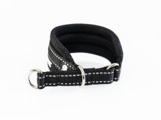 Obojok a vôdzka Black Reflex – komfortná sada