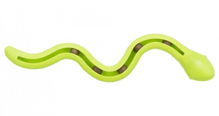Snake made of TPR rubber, for treats and paste 42 cm