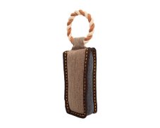 Jute Tug Toy with Cotton Ring – Durable, Squeaky & Dog-Favorite