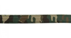 PREMIUM leash, neoprene padding, L-XL: 1.00 m / 25 mm, camouflage / forest