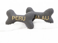 Dog plush with a name