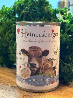 Farm canned food for dogs Heinersberger 800 g - quality from Germany