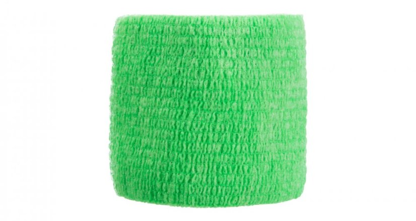 Self-retaining bandage wrap 5 cm/4.5 m (14x green, 13x orange)