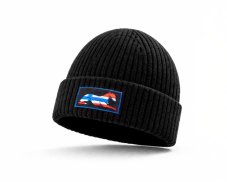 NapaWhippy Unisex Beanie – Black with Whippet Embroidery