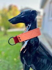 Obojek polostahovací ORANGE KŮŽE 4cm