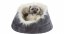 SOFT Edition MINOU bed with high edge, plush, gray/beige